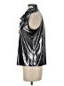 Cache Metallic Silver Sleeveless Blouse Size XS - photo 5
