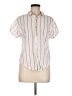 Universal Thread Stripes Ivory Short Sleeve Blouse Size M - photo 1