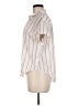 Universal Thread Stripes Ivory Short Sleeve Blouse Size M - photo 5
