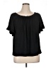 Max Studio Black Short Sleeve T-Shirt Size 1X - photo 1