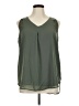Zenana 100% Polyester Green Sleeveless Blouse Size XL - photo 1