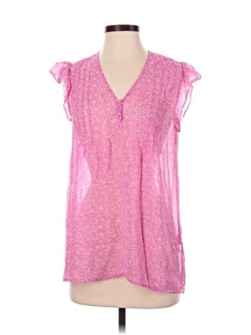 Joie Short Sleeve Silk Top (view 1)