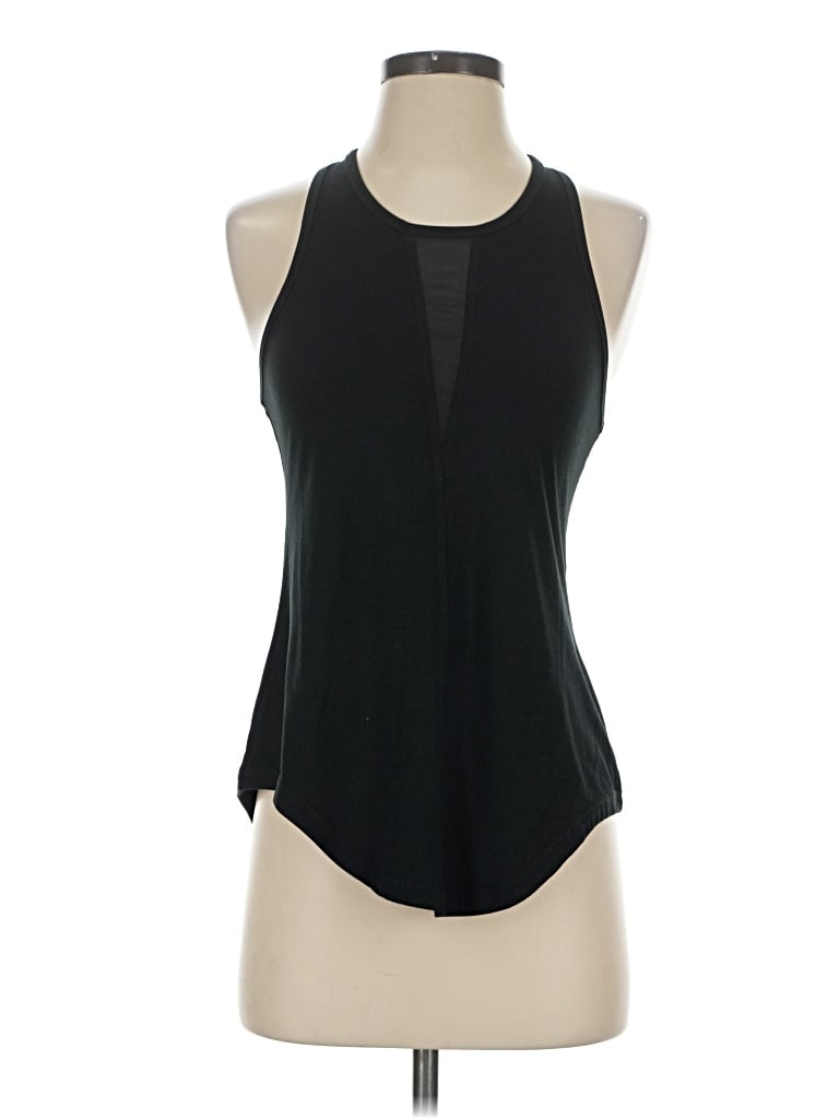 Pre-owned Zyia Active Tank Top Black Halter Neckline Tops