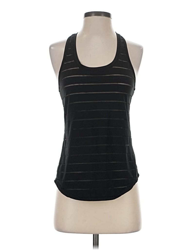 Pre-owned Zyia Active Tank Top Black Halter Neckline Tops
