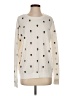 Aqua Polka Dots Ivory Pullover Sweater Size S - photo 1