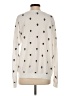 Aqua Polka Dots Ivory Pullover Sweater Size S - photo 2