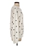 Aqua Polka Dots Ivory Pullover Sweater Size S - photo 4