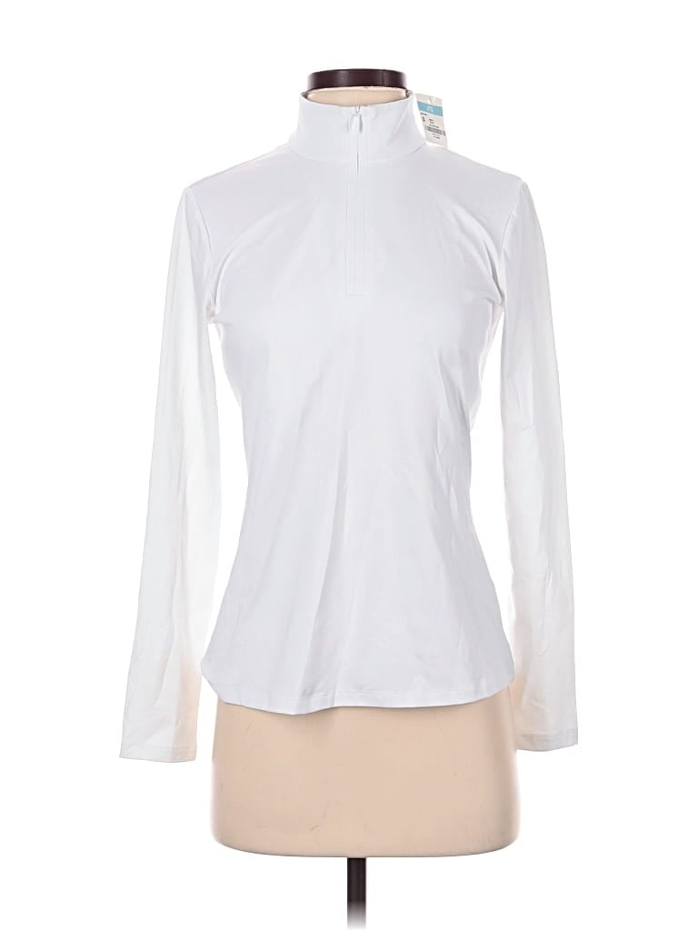 Pre-owned J. Mclaughlin Track Jacket In White