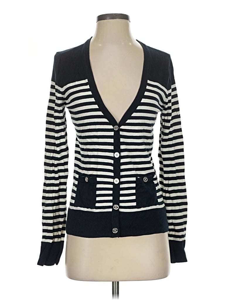 Pre-owned Chaps Cardigan Sweater In Black