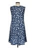 SJS Polka Dots Blue Casual Dress Size S - photo 2