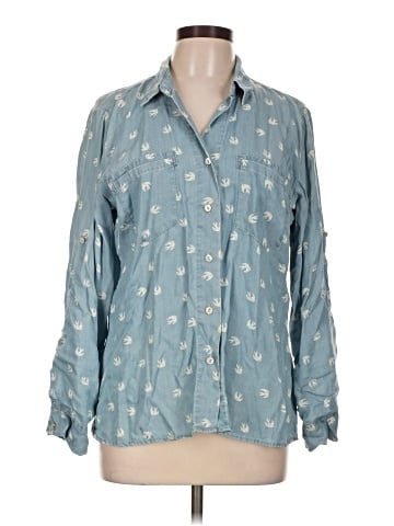 Just Living Long Sleeve Button-Down Shirt (view 1)