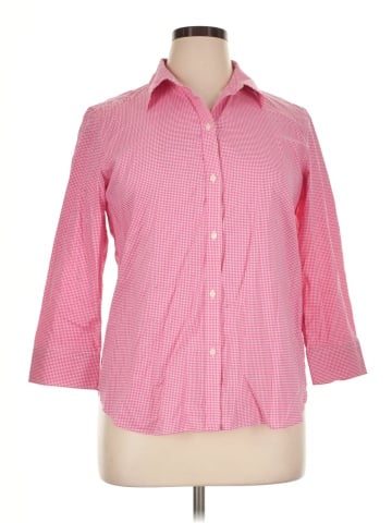 Chaps 3/4 Sleeve Button-Down Shirt (view 1)