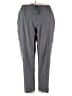Woman Within Solid Gray Track Pants Size 22W - photo 1