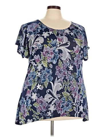 Brittany Black Short Sleeve T-Shirt (view 1)