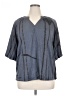 Cato Gray Short Sleeve Blouse Size XL - photo 1