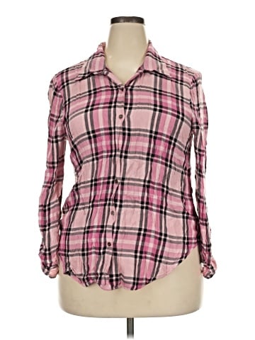 No Boundaries Long Sleeve Button-Down Shirt (view 1)