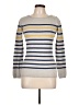 Seasalt Cornwall 100% Cotton Stripes Gray Pullover Sweater Size 10 - photo 1