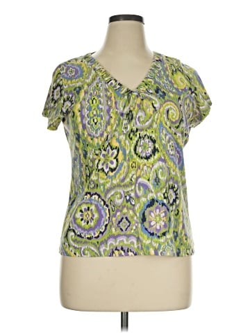 Liz & Co. Short Sleeve Blouse (view 1)
