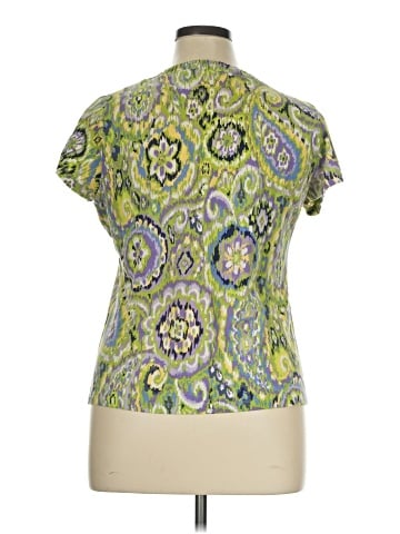Liz & Co. Short Sleeve Blouse (view 2)