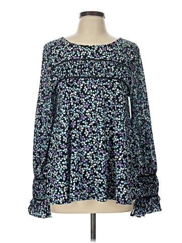 Kaari Blue Long Sleeve Blouse (view 1)
