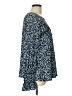 Kaari Blue 100% Polyester Blue Long Sleeve Blouse Size L - photo 4