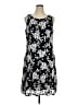 Perceptions Floral Black Casual Dress Size XL - photo 1