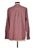 CAbi 100% Polyester Stripes Burgundy Long Sleeve Blouse Size L - photo 2