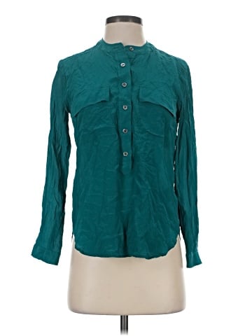 Banana Republic Long Sleeve Silk Top (view 1)