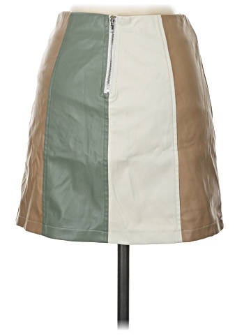 Alya Faux Leather Skirt (view 2)