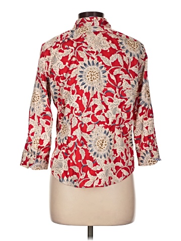 Chaps 3/4 Sleeve Button-Down Shirt (view 2)