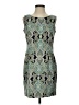 Kasper Paisley Teal Cocktail Dress Size 4 - photo 1
