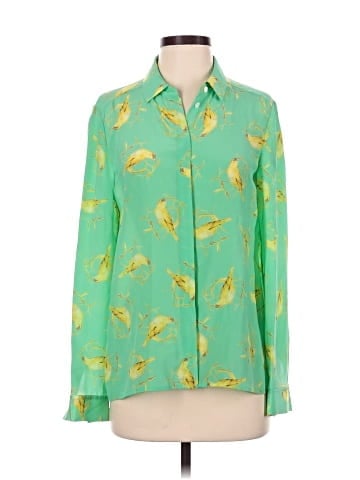 Leifsdottir Long Sleeve Silk Top (view 1)
