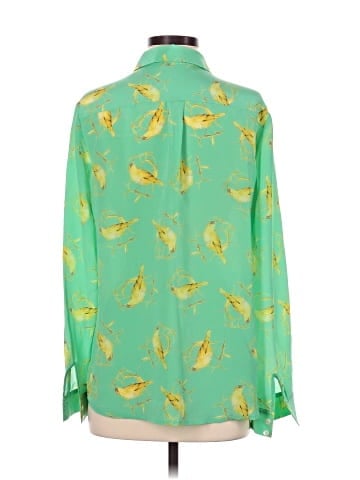 Leifsdottir Long Sleeve Silk Top (view 2)