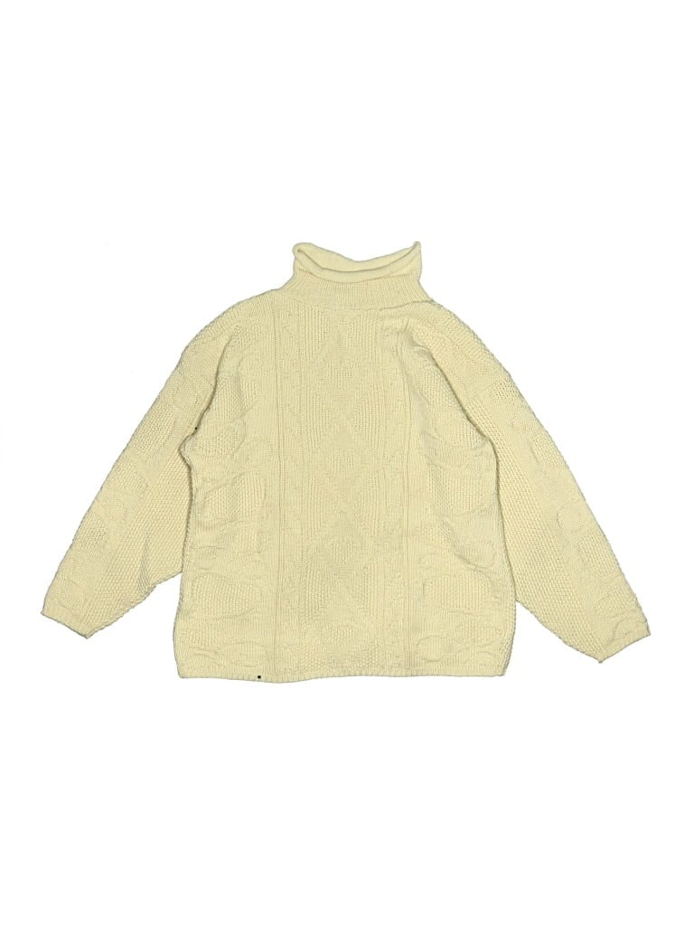 Pre-owned Jet Set Kids' Turtleneck Sweater In Yellow