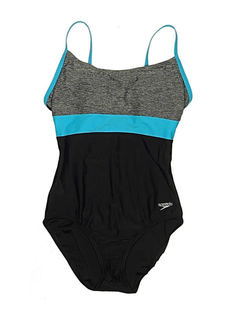 Pre-owned Speedo One Piece Swimsuit In Gray