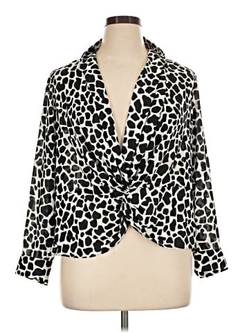INC International Concepts Long Sleeve Blouse (view 1)