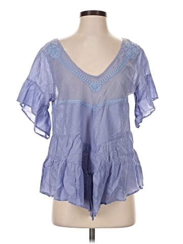 Zara Basic Short Sleeve Blouse (view 1)