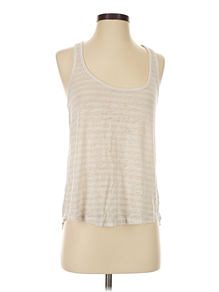 Pre-owned Threads 4 Thought Tank Top Ivory Halter Neckline Tops