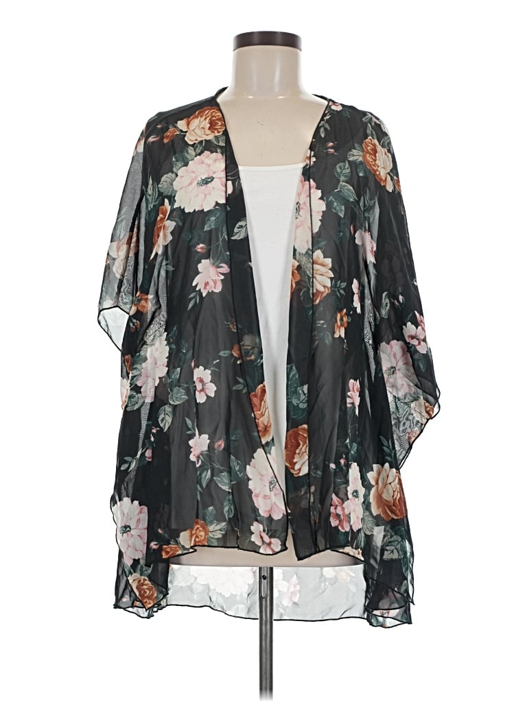 Pre-owned Timing Kimono In Gray