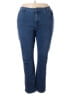 Coldwater Creek Chevron-herringbone Blue Jeans Size 20 - photo 1