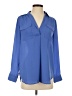 Ann Taylor 100% Polyester Blue 3/4 Sleeve Blouse Size XS - photo 1