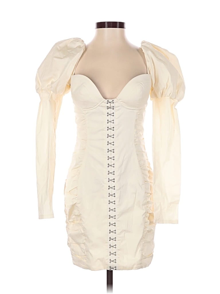Pre-owned Oh Polly Cocktail Dress In Ivory