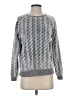 Joe Fresh 100% Polyester Chevron-herringbone Gray Pullover Sweater Size XS - photo 1