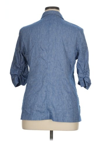 Karen Kane 3/4 Sleeve Button-Down Shirt (view 2)