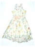 Rare Editions 100% Polyester Floral White Dress Size 10 - photo 1