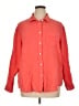 Gap 100% Cotton Orange 3/4 Sleeve Button-Down Shirt Size XL - photo 1