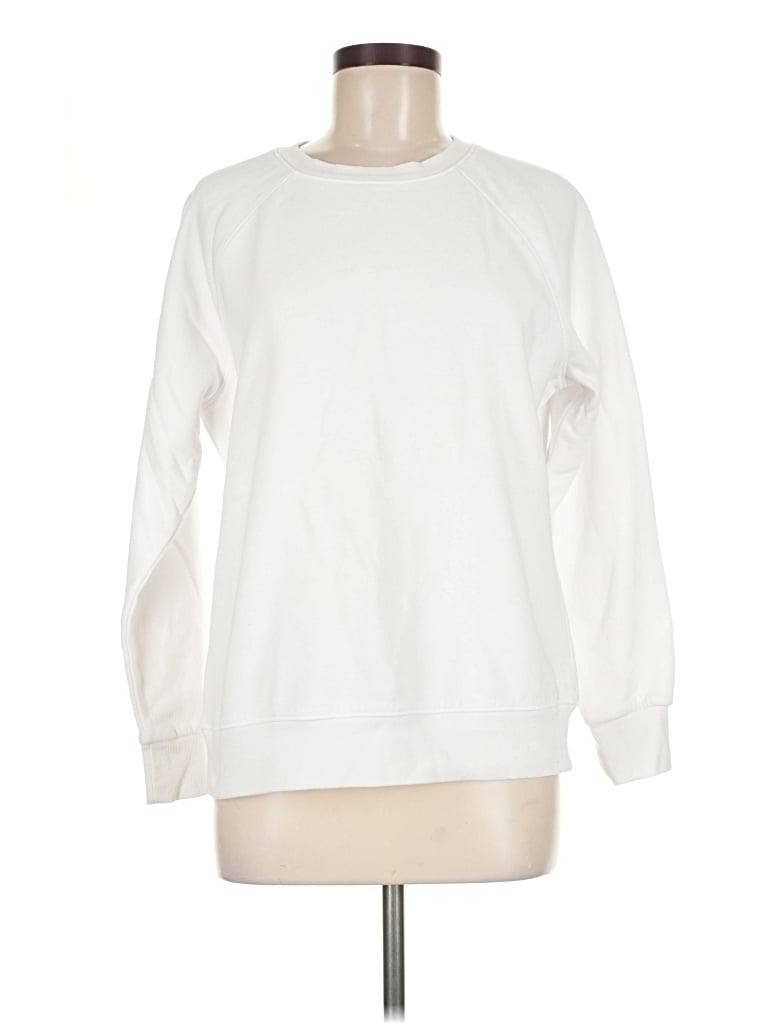 Pre-owned Athletic Works Sweatshirt In White