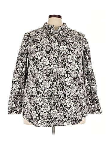 Roaman's Long Sleeve Button-Down Shirt (view 1)