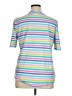 Ruby Rd. Stripes White Short Sleeve T-Shirt Size XL - photo 2