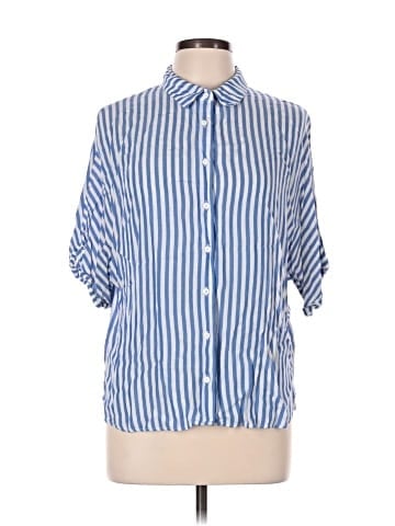 Forever 21 3/4 Sleeve Button-Down Shirt (view 1)